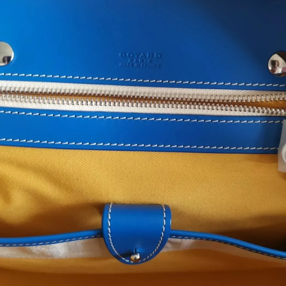 Auth Goyard Ambassede MM in **Rare** Light Blue - Picture 8 of 12